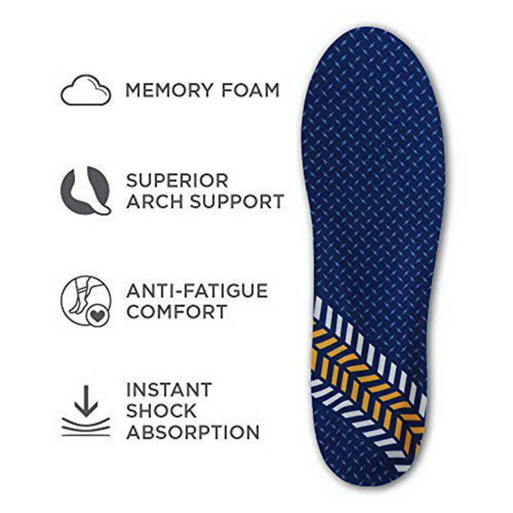 Arm & Hammer Memory Foam Work Insoles Men Size 8-13, 1 pair