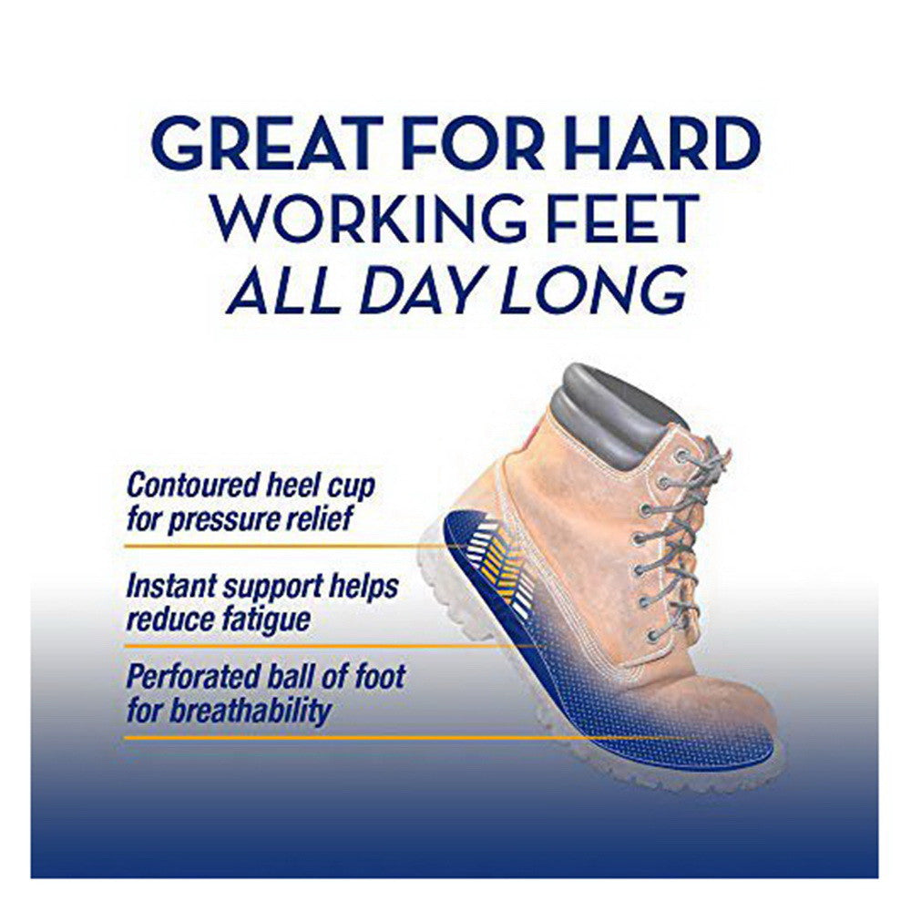 Arm & Hammer Memory Foam Work Insoles Men Size 8-13, 1 pair