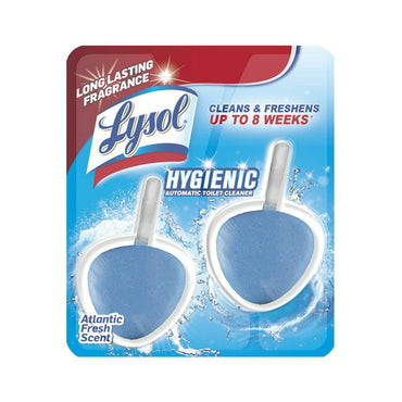 Lysol No Mess Automatic Toilet Bowl Cleaner, Spring Waterfall 1.41 Oz, 2 Ea