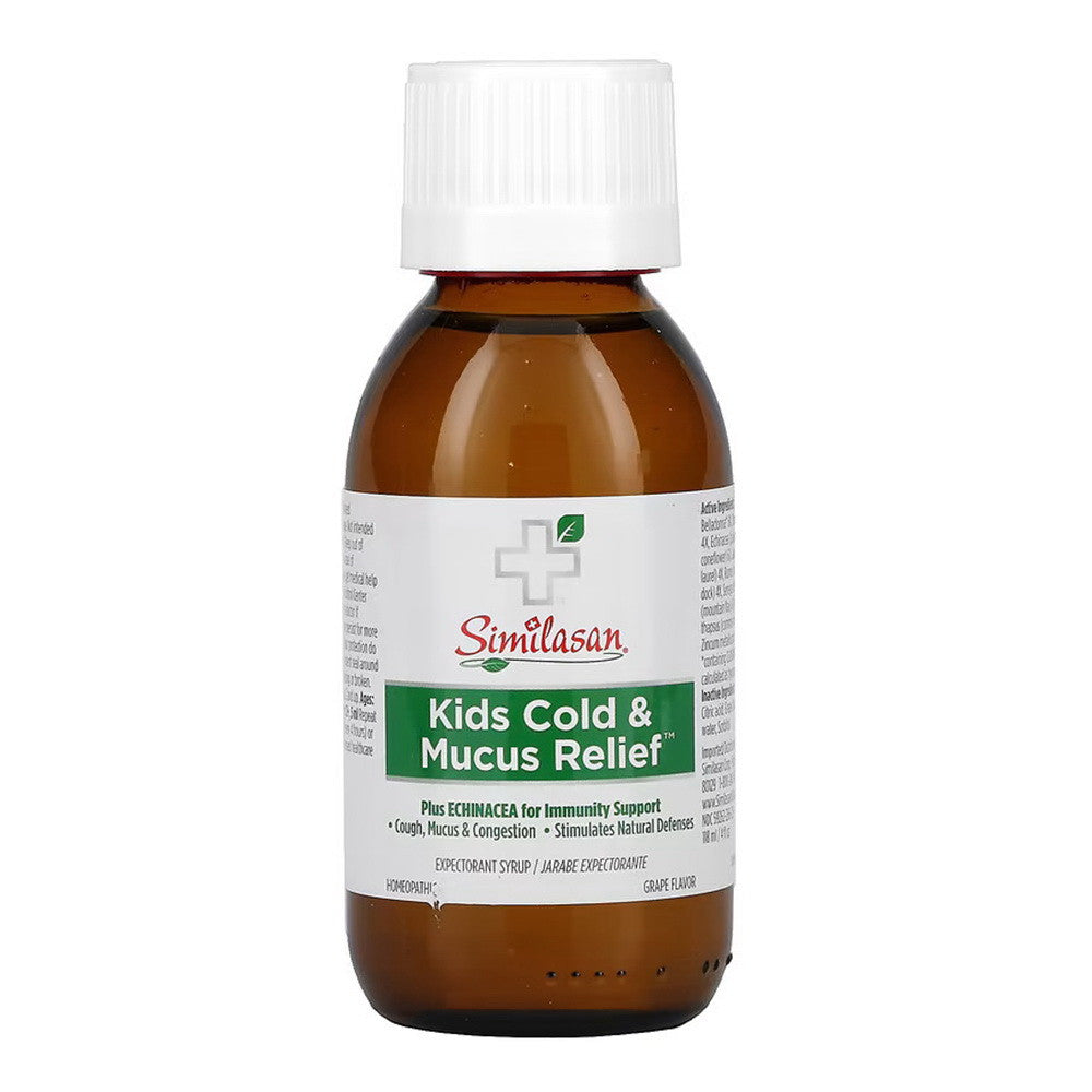 Similasan Kids Cold & Mucus Relief Plus Echinacea, Grape, 4 Oz