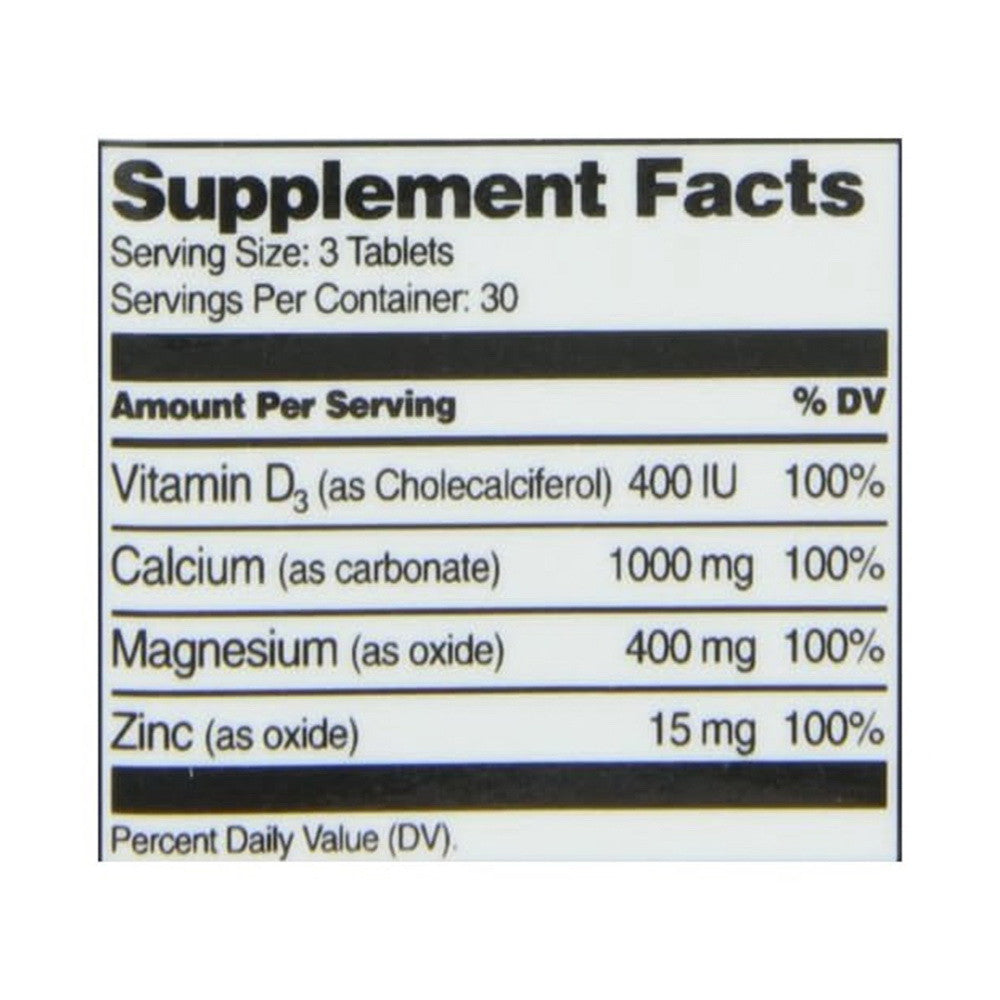21st Century Cal Mag Zinc plus D Vitamin Tablets, 90 Ea