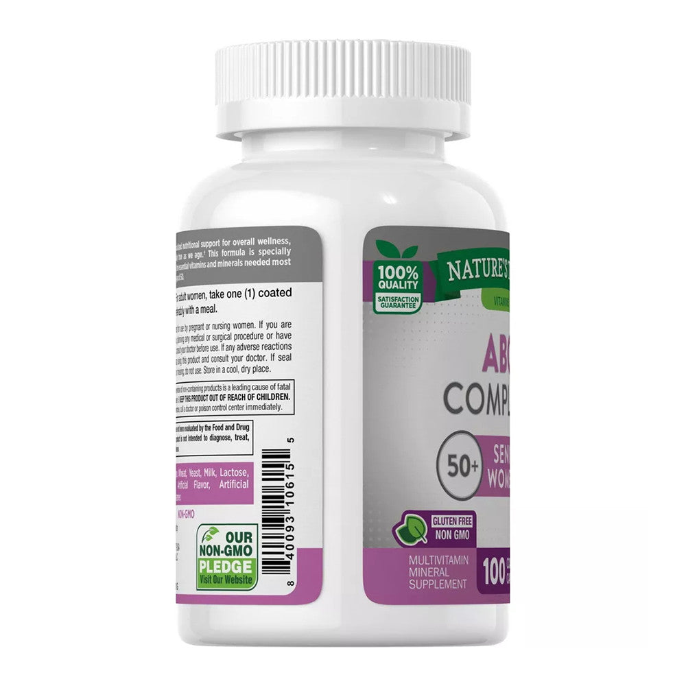 Natures Truth Adult Womens Multivitamin, Senior 50 Plus Caplets, 100 Ea
