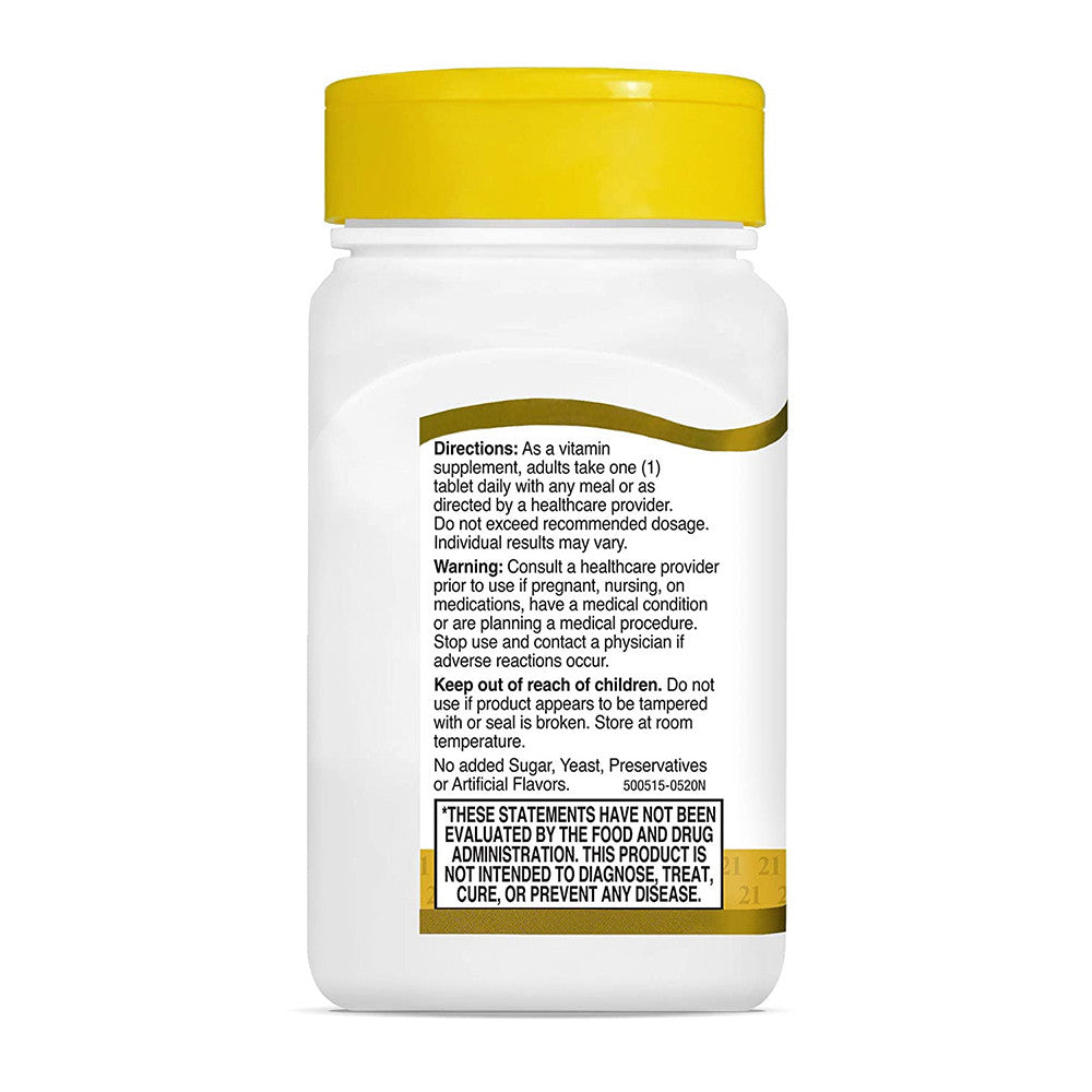21st Century Natural B Complex with Vitamin C Caplets, 100 Ea