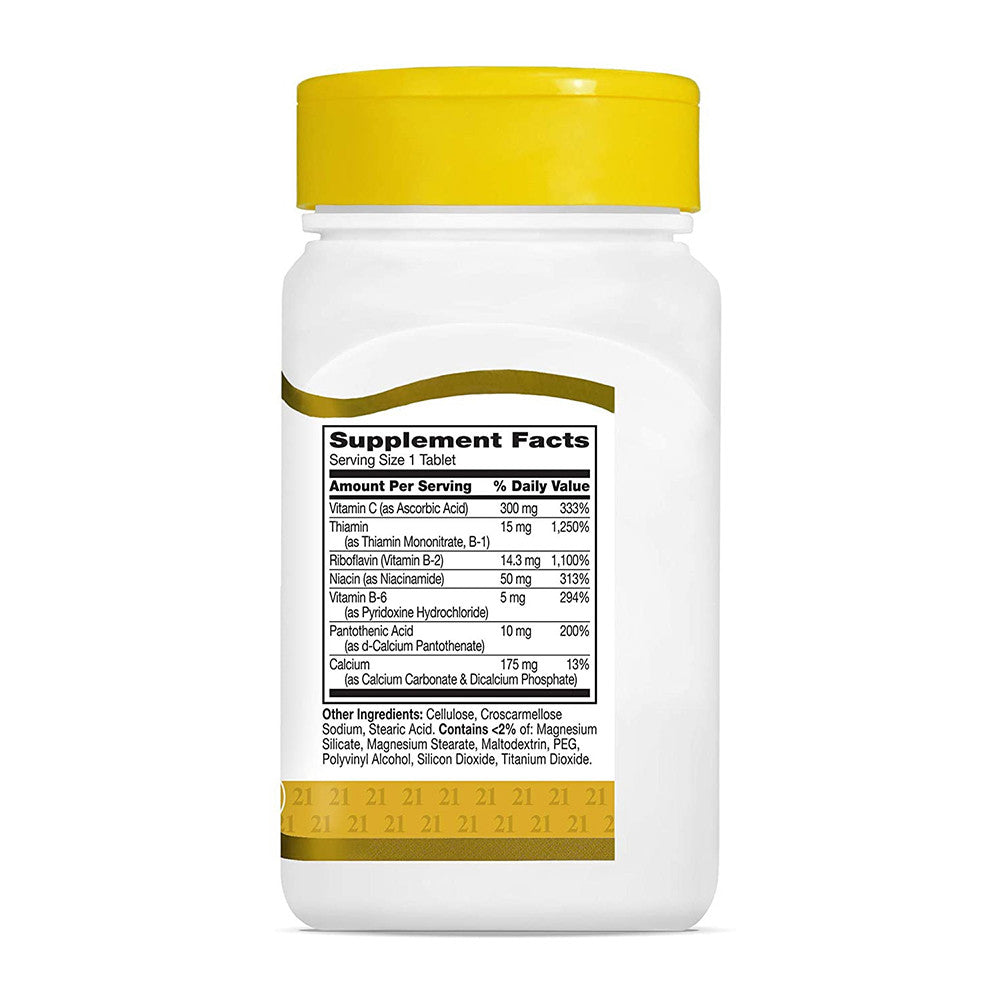21st Century Natural B Complex with Vitamin C Caplets, 100 Ea