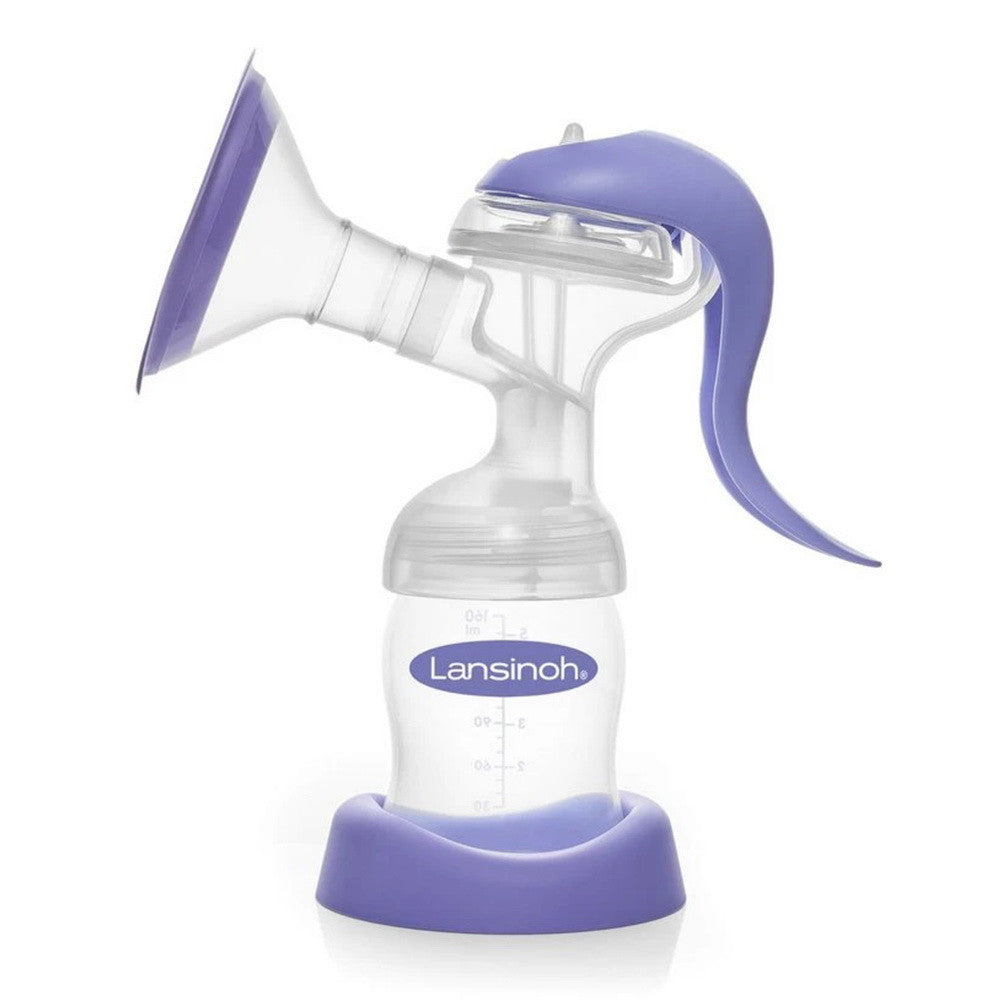 Lansinoh Manual Breast Pump, Portable Hand Pump for Breastfeeding, 1 Ea