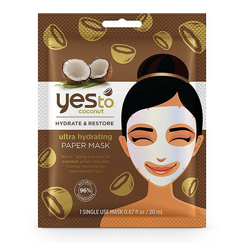 Yes to Coconut Ultra Hydrating Paper Mask - 0.67 Oz