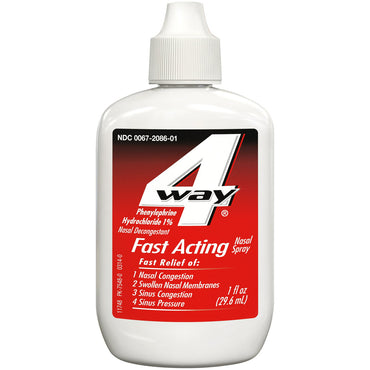 4-Way Fast Acting Nasal Congestion Spray, 1 Oz