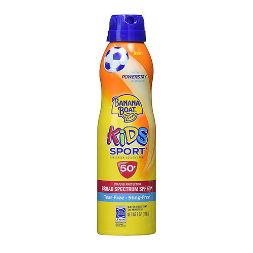 Banana Boat Kids Sport Sunscreen Lotion Spray SPF 50, 6 Oz