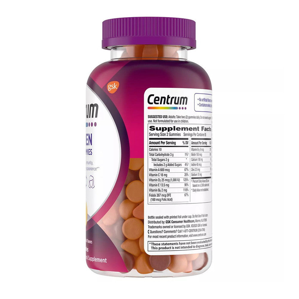 Centrum Women's Multivitamin and Multimineral Gummies, Assorted Fruit, 170 Ea