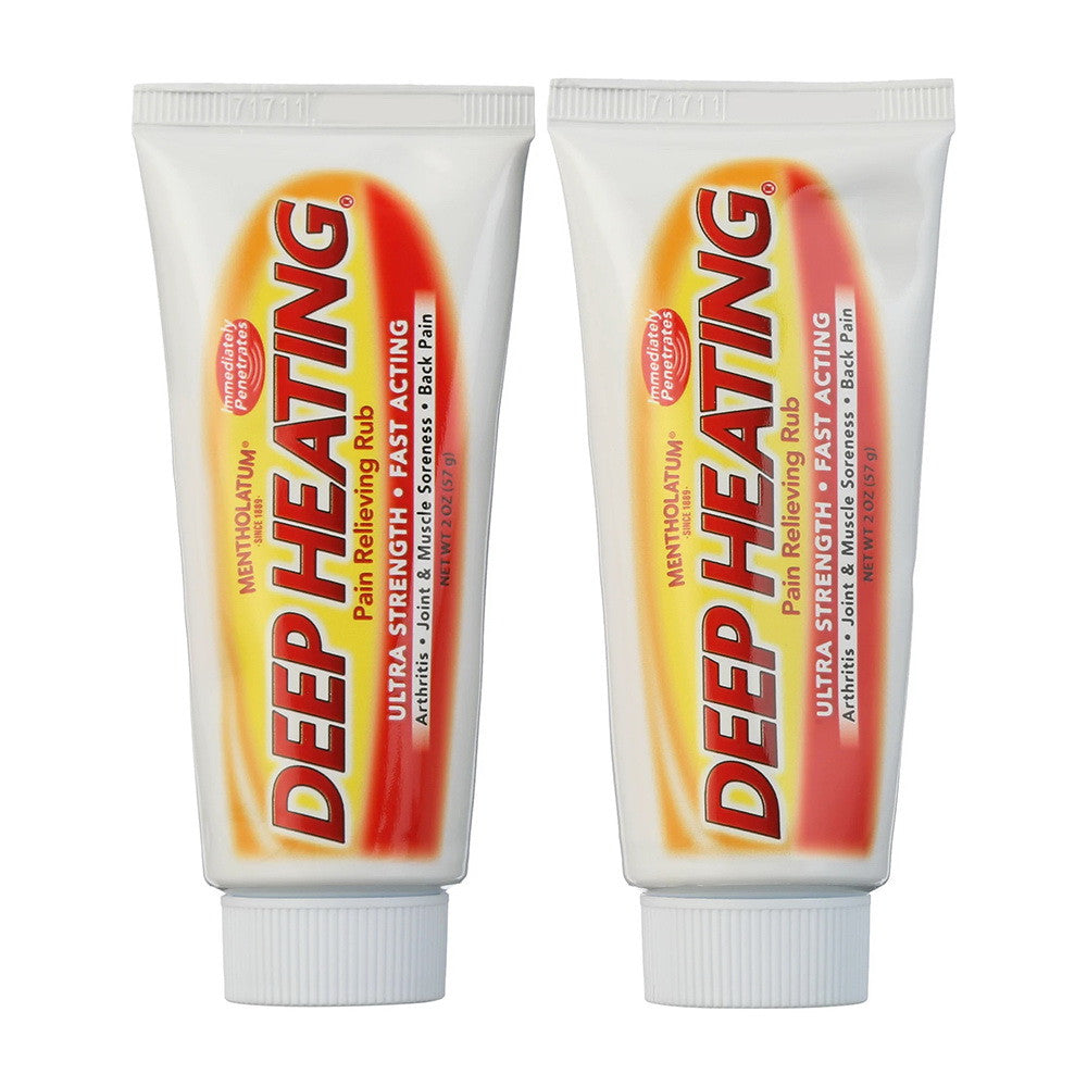 Mentholatum Deep Heating Rub Extra Strength Pain Relieving Rub Tube - 2 Oz