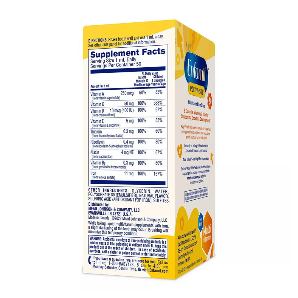 Enfamil Poly-Vi-Sol Multivitamin Dietary Supplement Drops - 50 ml