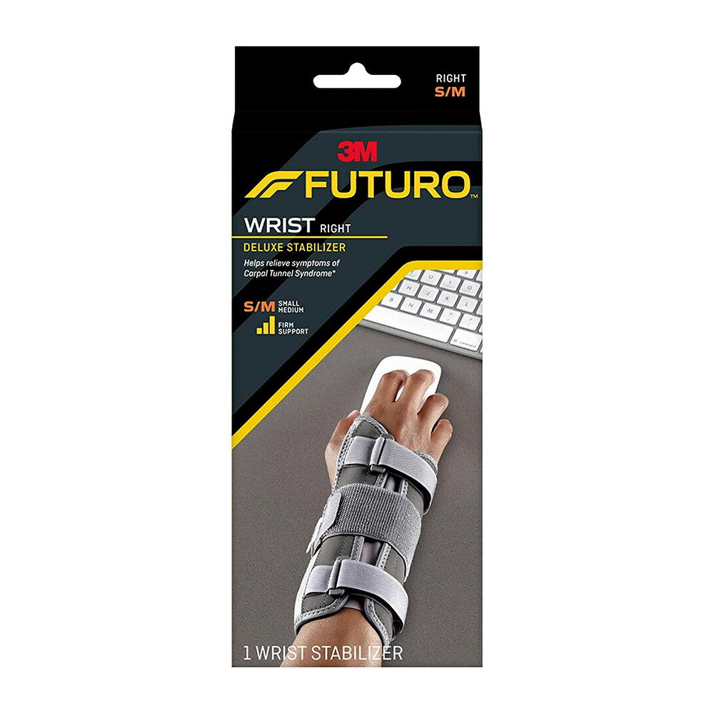 Futuro Wrist Stabilizer, Deluxe For Right Hand, Size: Small/Medium: 5.5 In To 7.5 In - 1 Ea
