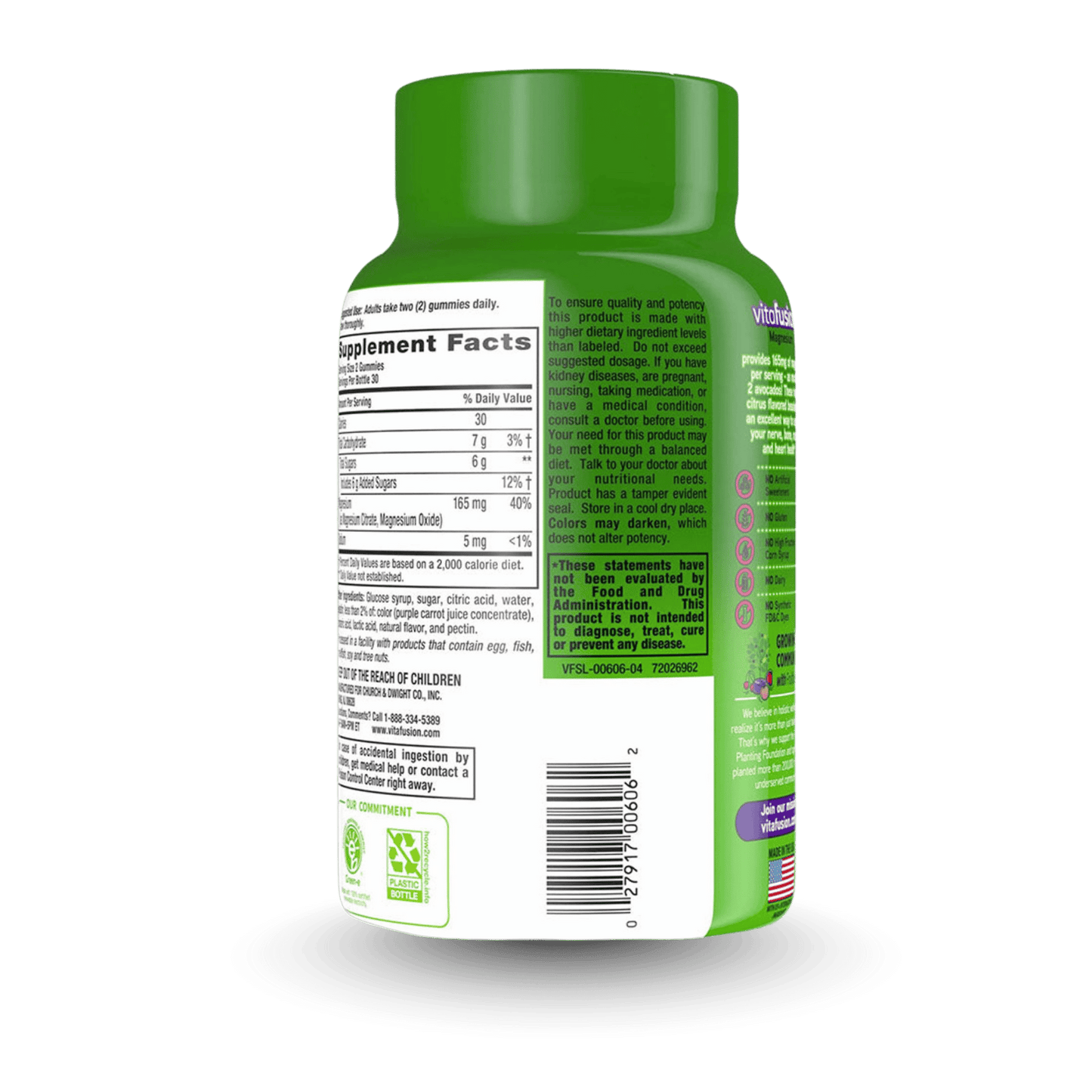 Vitafusion Magnesium Tropical Citrus Dietary Supplement Gummies, 60 Ea