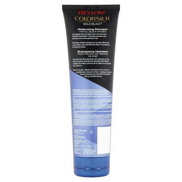 Revlon ColorSilk Bold Black Colorstay Moisturizing Hair Shampoo, 8.45 Oz