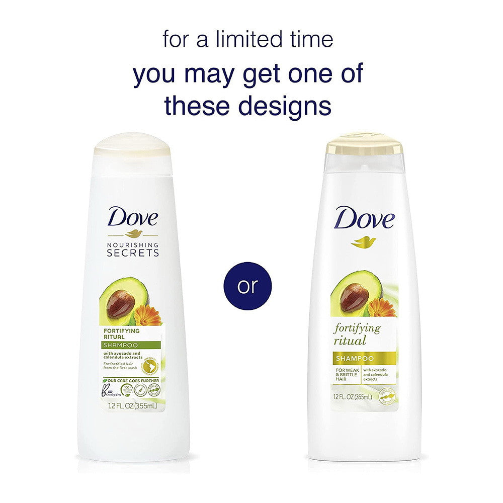 Dove Nourishing Secrets Strengthening Shampoo Fortifying Rituals, 12 Oz