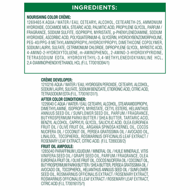 Garnier Nutrisse Nourishing Color Creme With Fruit Oil Concentrate, Soft Mahogany Dark Brown, #415, Kit