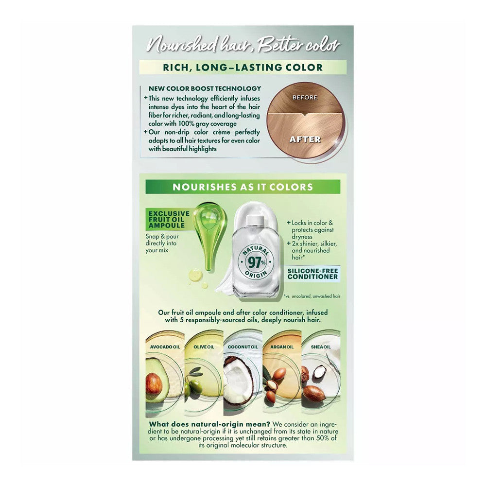 Garnier Nutrisse Permanent Creme Haircolor #100, Light Natural Blonde, 1 Ea