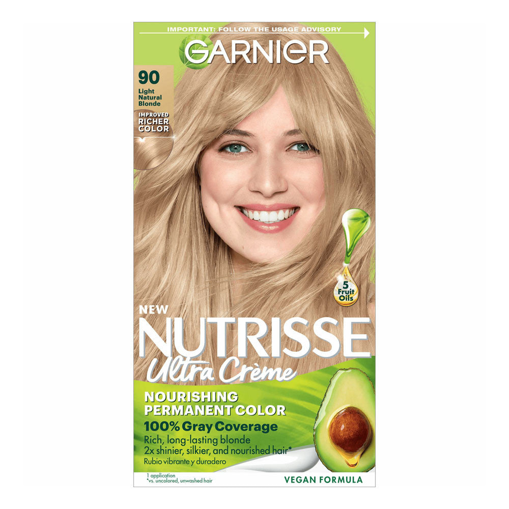 Garnier Nutrisse Permanent Creme Light Natural Blonde Haircolor, 1 Ea