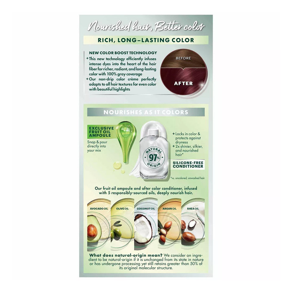Garnier Nutrisse Permanent Creme Haircolor, 56 Medium Reddish Brown, 1 Ea
