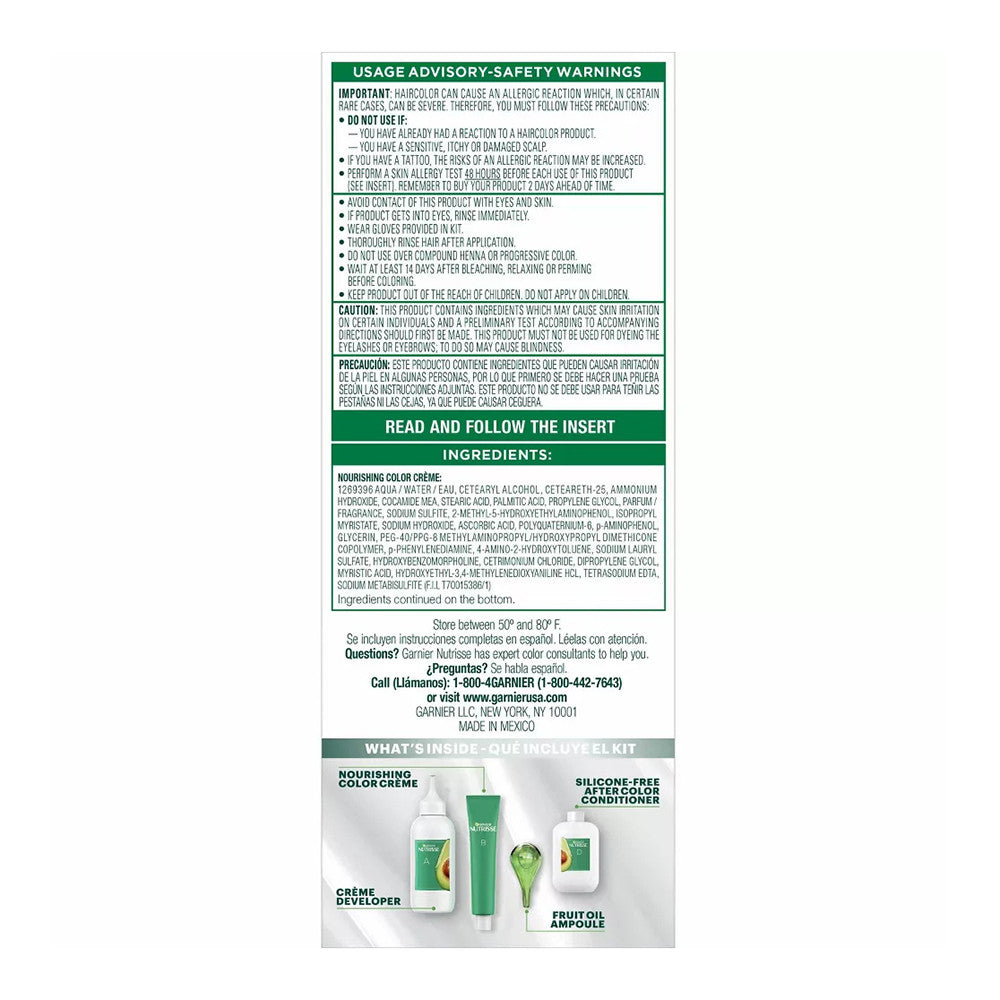 Garnier Nutrisse Permanent Creme Haircolor, 56 Medium Reddish Brown, 1 Ea
