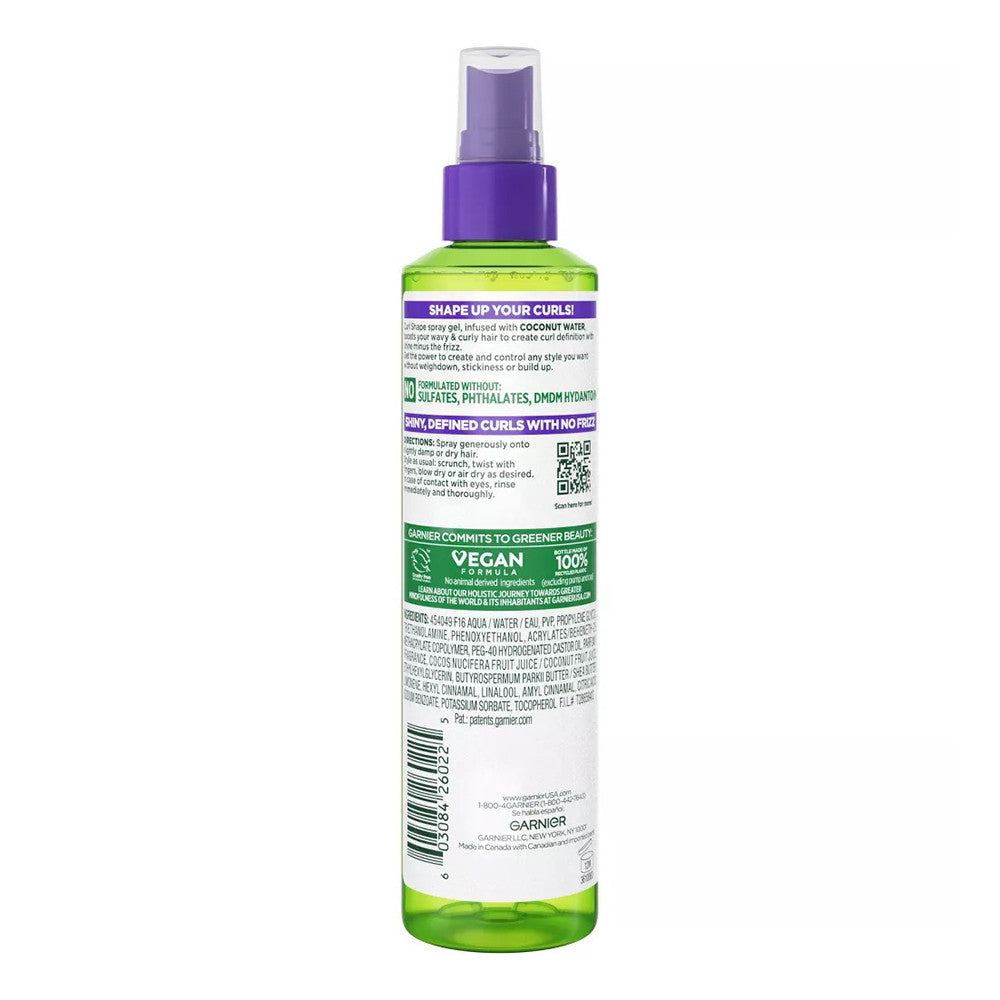 Garnier Fructis Curl Shaping Hair Spray Gel, Strong, 8.5 Oz