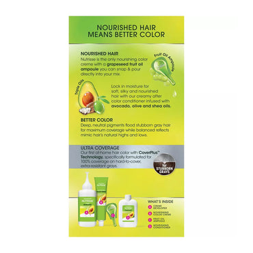 Garnier Nutrisse Ultra Coverage Hair Color, Deep Dark Brown 400, 1 Ea