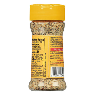Mrs Dash Lemon Pepper Salt Free Seasoning Blend, 2.5 Oz