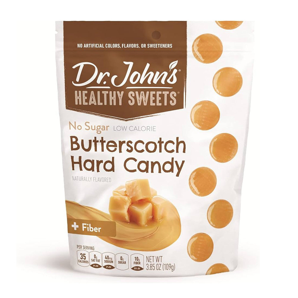 Dr Johns Sugar Free Butterscotch Hard Candies, 3.85 Oz