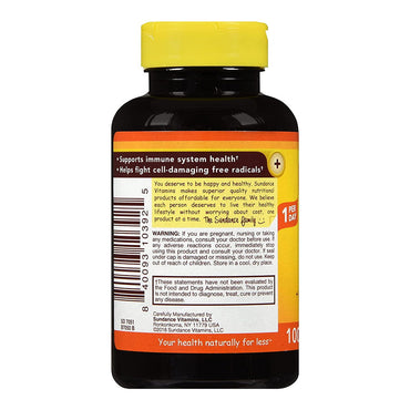Sundance Vitamin C 1000 mg with Bio and RH Coated Caplets, 100 Ea