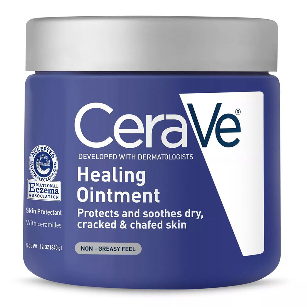 CeraVe Healing Ointment Protects Protects and Soothes Dry Cracked and Chafed Skin Fragrance Free 12Oz (340g)
