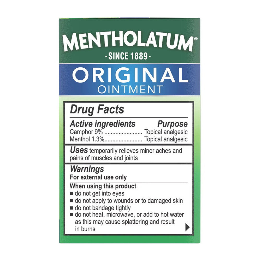 Mentholatum Original Topical Analgesic Ointment Rub, 1 Oz