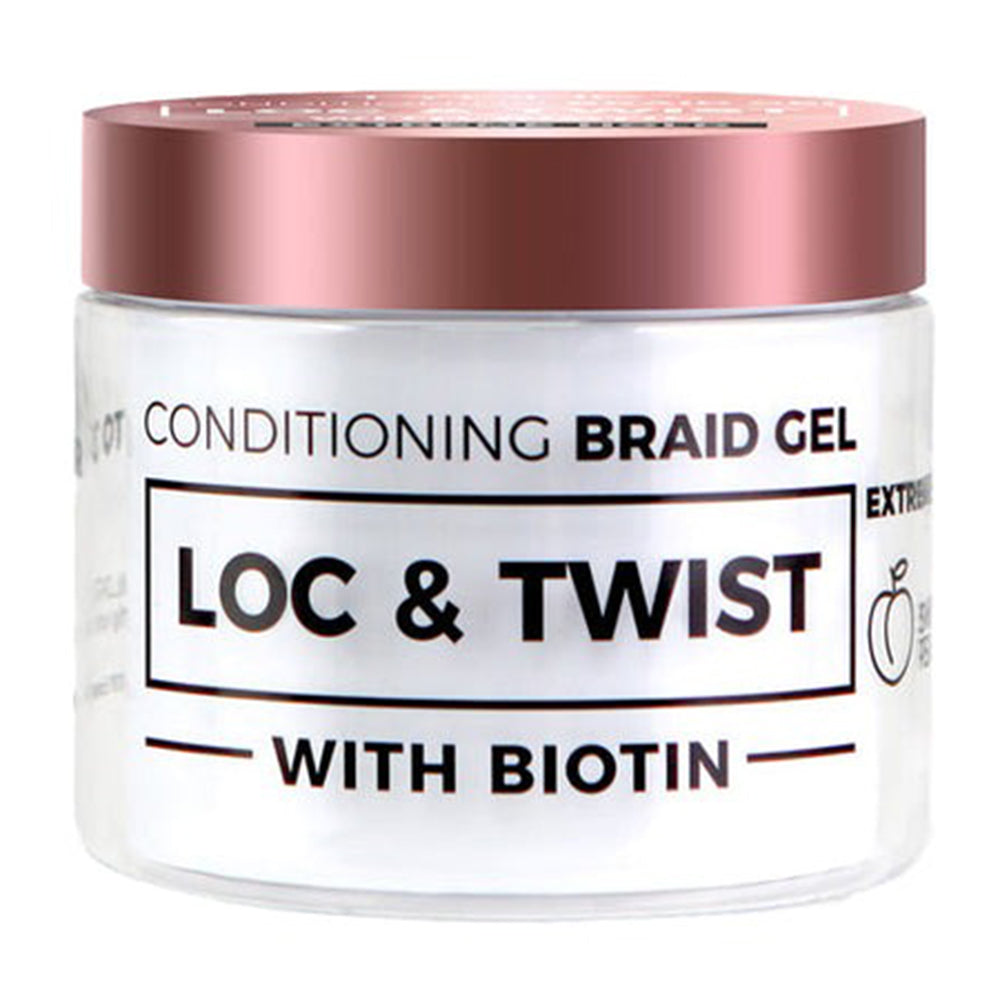 Loc & Twist Conditioning Braid Gel with Extra Hold and Sweet Peach 10.14Oz (300ml)