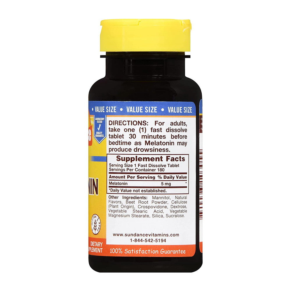 Sundance Ultra Melatonin Fast Dissolve Tablets,180 Ea