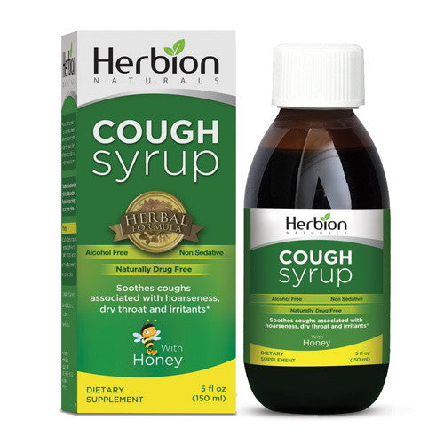 Herbion Naturals Cough Syrup with Honey, Alcohol Free - 5 oz