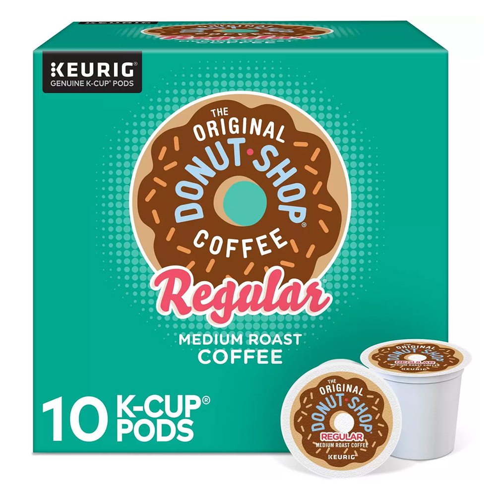 The Original Donut Shop Regular Medium Roast Coffee K Cups 3.9Oz (111g) 10Ea