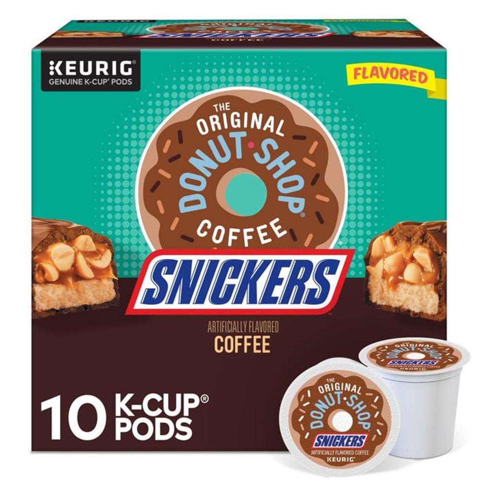 The Original Donut Shop Snickers Coffee K Cups 3.3Oz (94g) 10Ea
