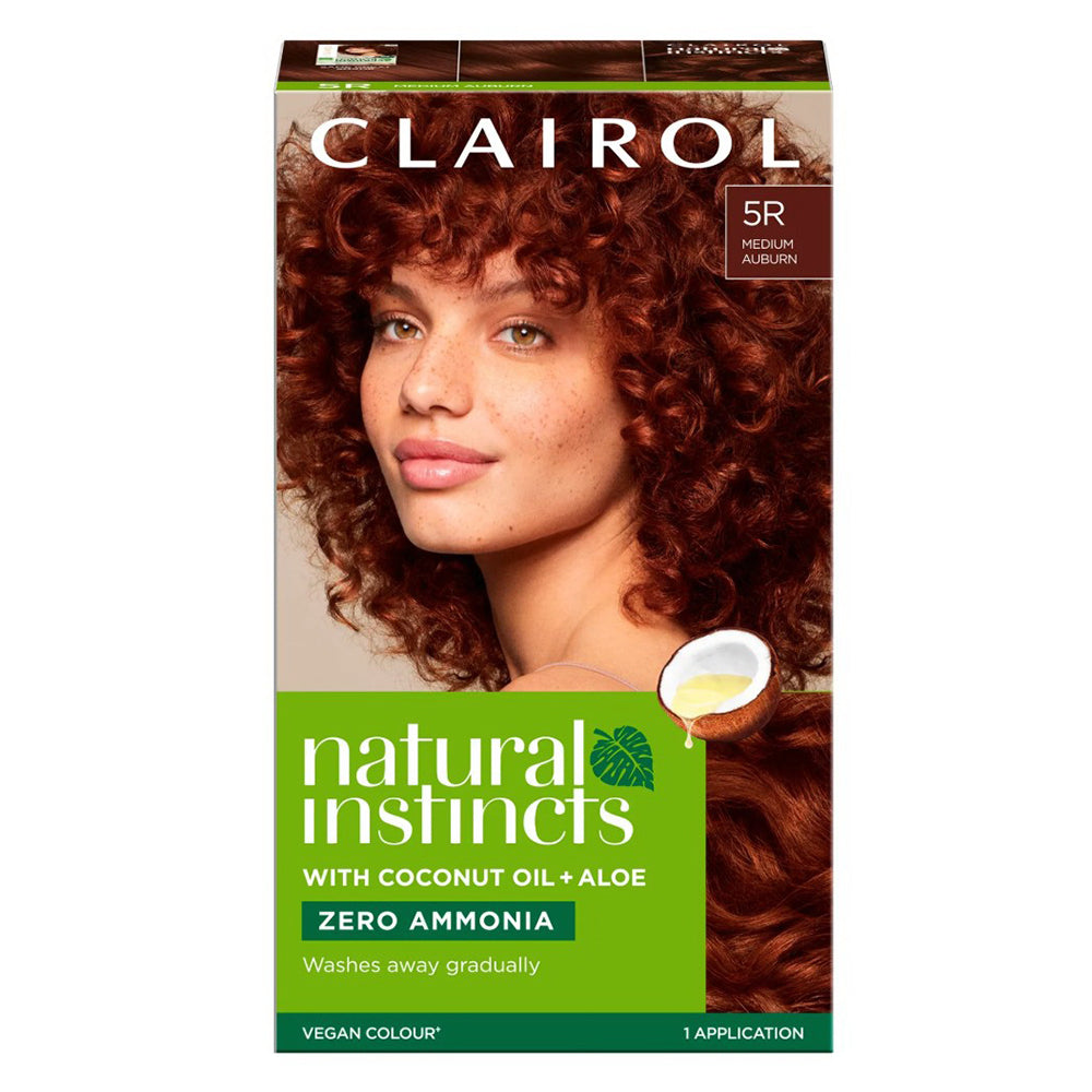 Clairol Natural Instincts Hair Color 5R Medium Auburn for Gray Blending 1Ea