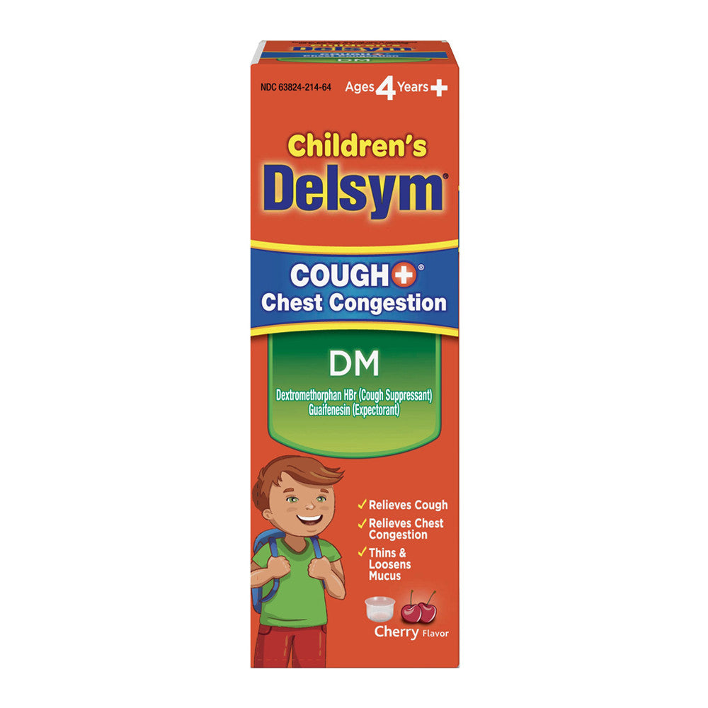 Delsym Childrens Cough + Chest Congestion DM Liquid, Cherry Flavor, 4 Oz