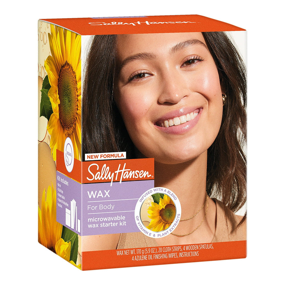 Sally Hansen All Over Body Wax Kit for Long Lasting Hair Removal 1Ea