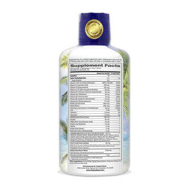Tropical Oasis Mens Mega Premium Multi Vitamin Liquid, 32 Oz