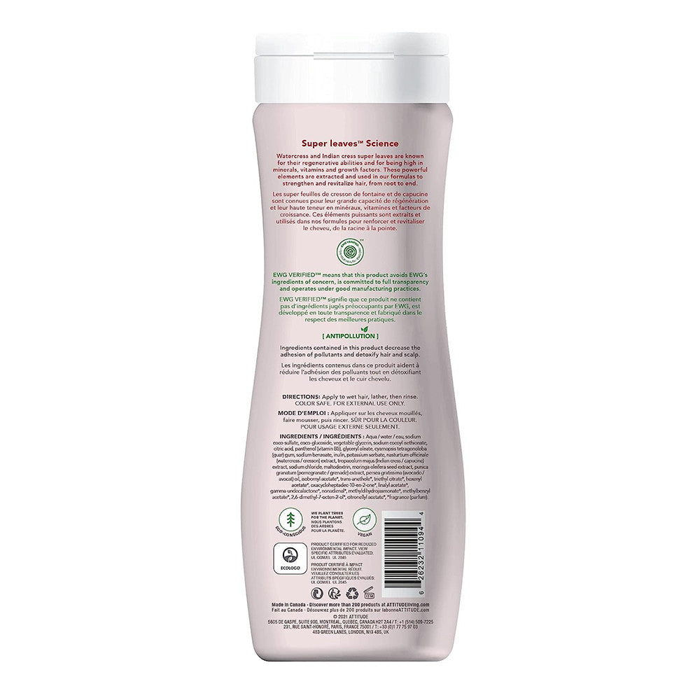 Attitude Natural Shampoo For Color Treated Hair Avocado Oil And Pomegranate, 16 Oz