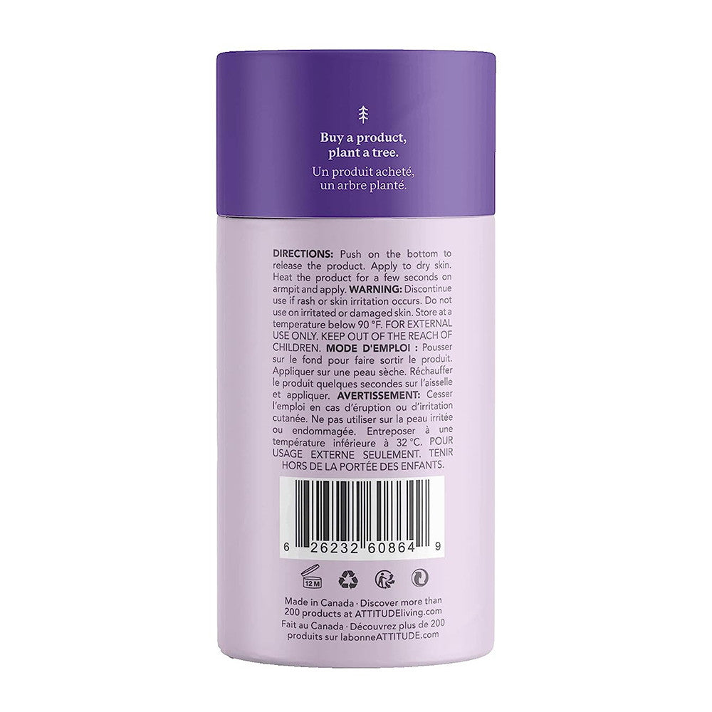 Attitude Baking Soda Free Deodorant for Sensitive Skin, Oatmeal and Chamomile, 3 Oz