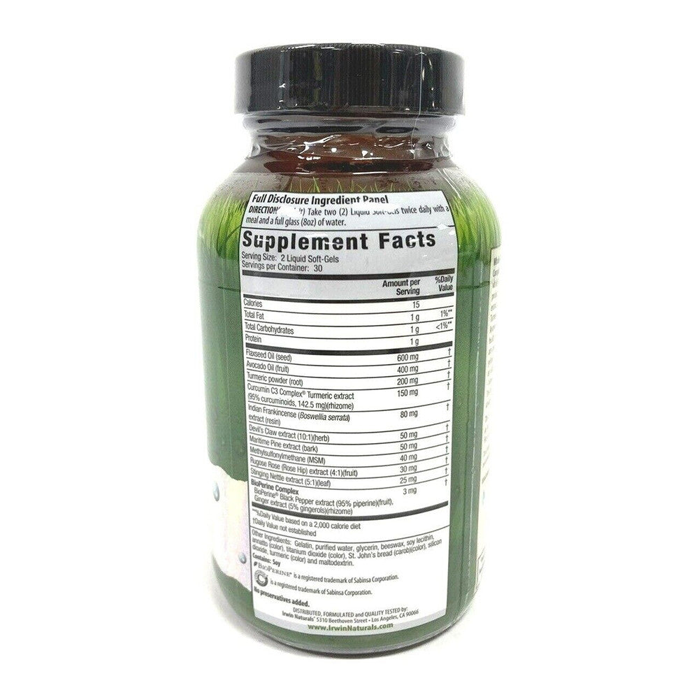 Irwin Naturals Whole Body Turmeric And Curcumin C3 Complex, 60 Ct