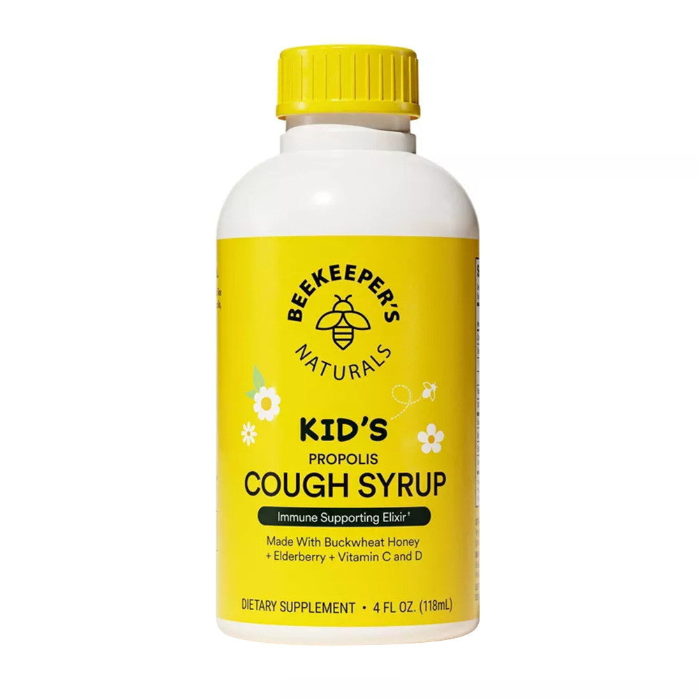 Beekeepers Naturals Kids Daytime Honey Cough Syrup, Raw Honey, 4Oz