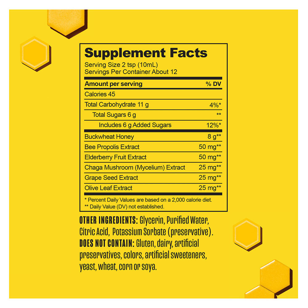 Beekeepers Naturals B Better Cough Syrup for Immune Support, 4 Oz
