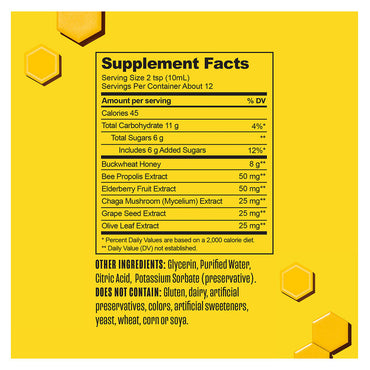 Beekeepers Naturals B Better Cough Syrup for Immune Support, 4 Oz