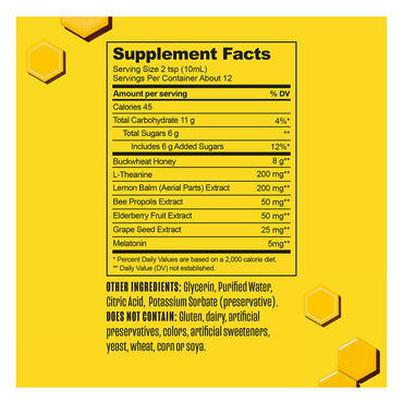 Beekeepers Naturals B Better Night Time Cough Syrup for Immune Support, 4 Oz