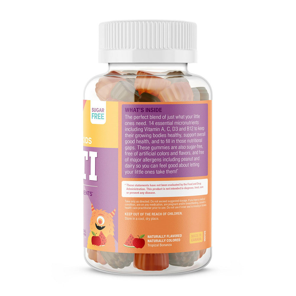 Suku Vitamins The Complete Kids Multi Vitamin A, Folate Zinc Gummies For Immunity Support, 60 Ct