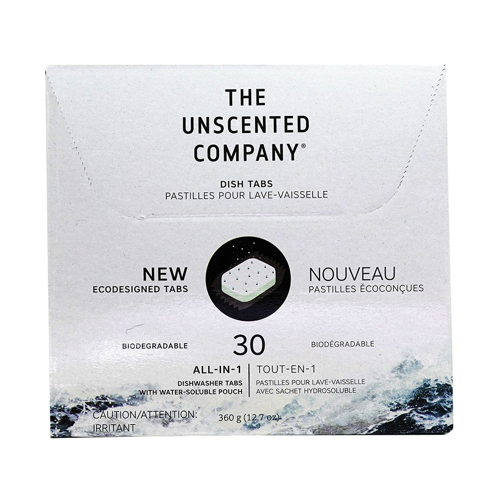 The Unscented Company Unscented Ecodesigned Dish Tabs, 30 Count, 12.7 Oz