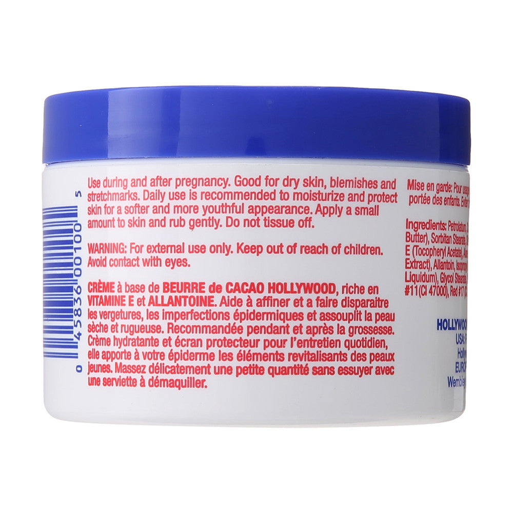 Hollywood Cocoa Butter Skin Cream, With Vitamin E, 7.5 Oz